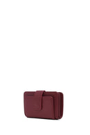 Women's Burgundy Wallet | Derimod