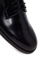 Male Black Lace-Up Leather Casual Shoes | Derimod