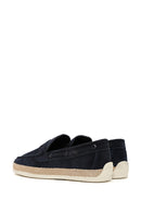 Erkek Lacivert Süet Deri Casual Loafer | Derimod