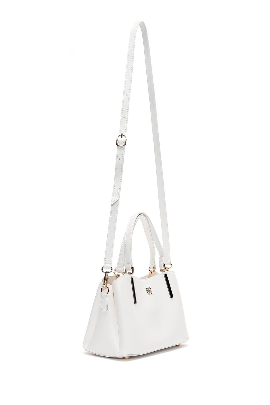 Women's White Long Strap Shoulder Bag