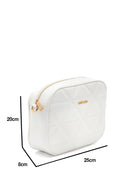 Women's White Quilted Crossbody Bag | Derimod