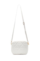 Women's White Quilted Crossbody Bag | Derimod