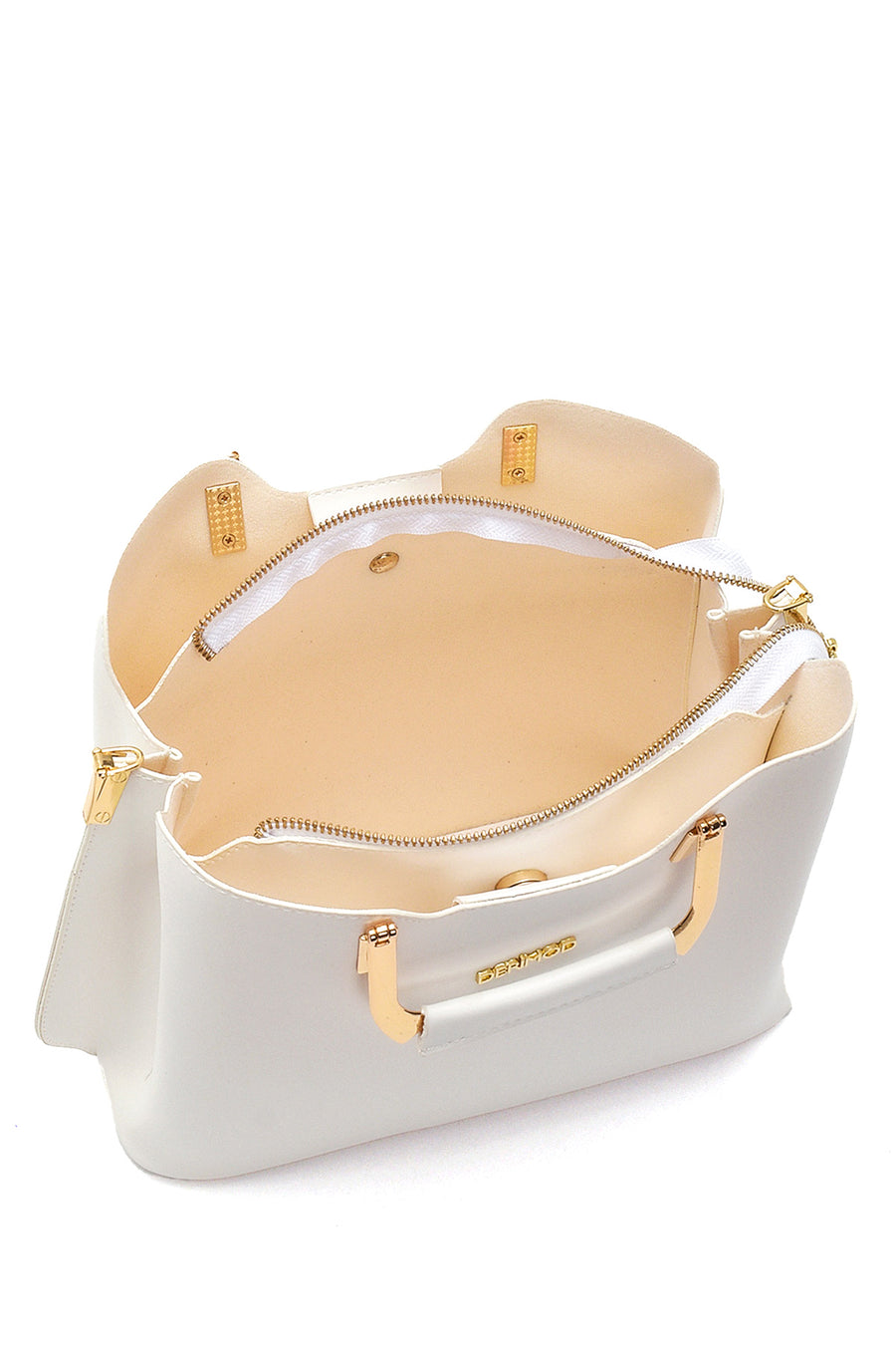 Women's White Casual Handbag