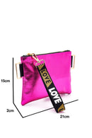 Women's Pink Metallic Clutch Bag | Derimod