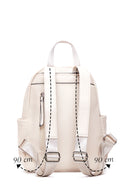 Women's Beige Faux Leather Backpack | Derimod