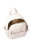 Women's Beige Faux Leather Backpack | Derimod