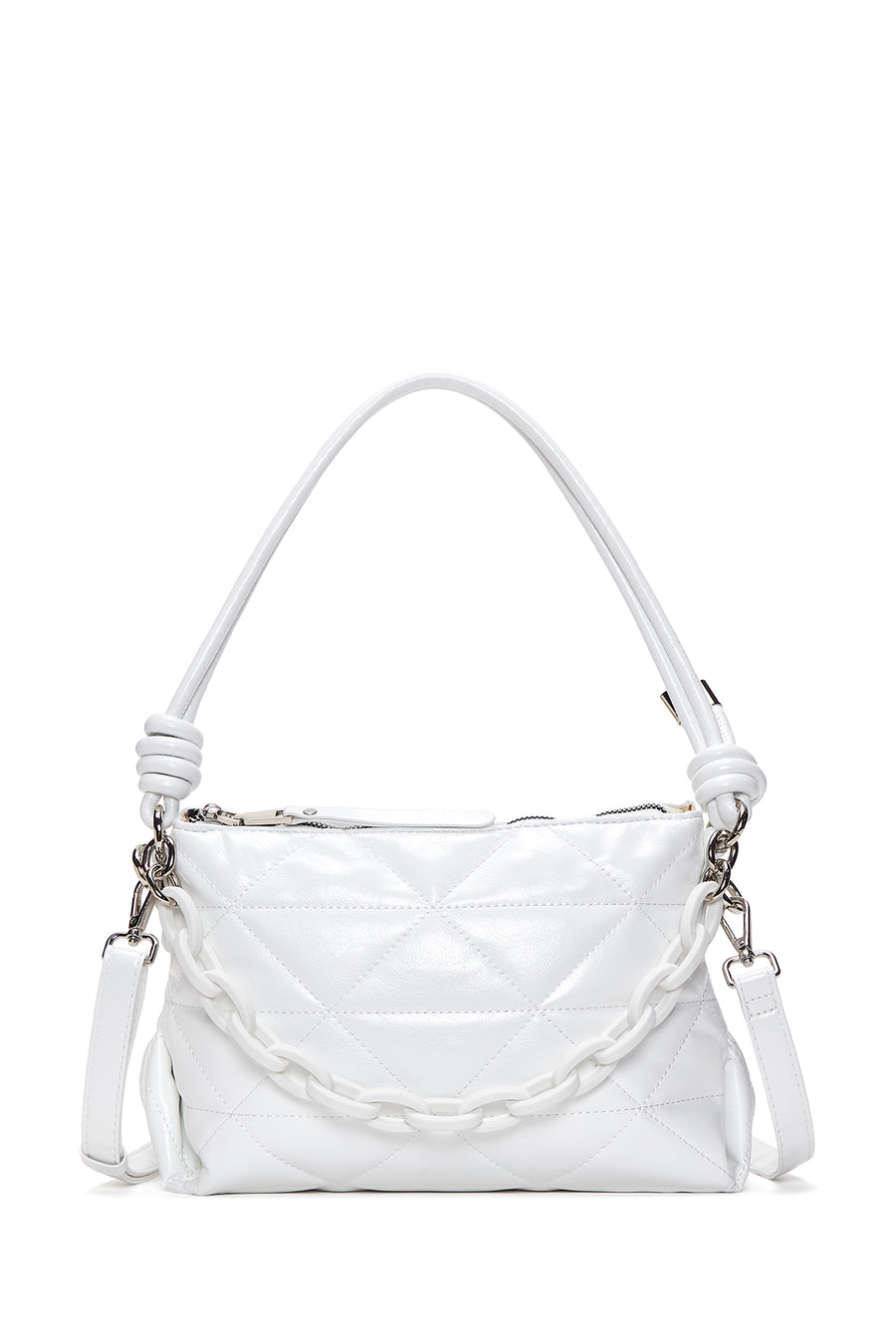 Women's White Quilted Shoulder Bag 22SBD2482KP | Derimod