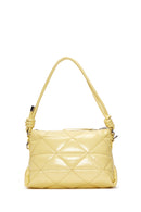 Women's Yellow Quilted Shoulder Bag | Derimod
