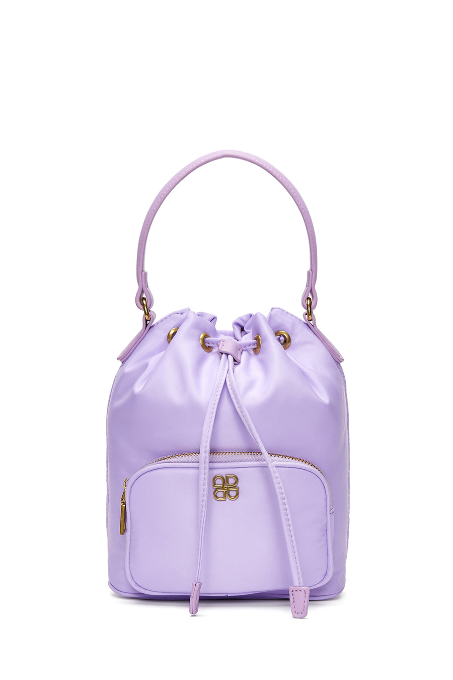 Women's Lilac Drawstring Handbag