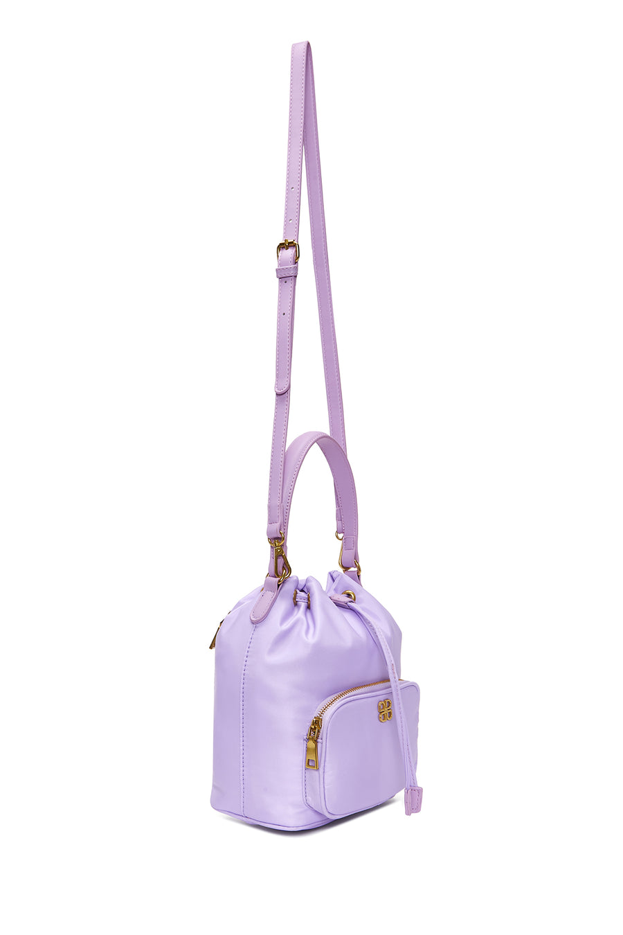 Women's Lilac Drawstring Handbag