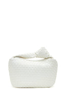 Women's White Braided Handbag | Derimod