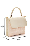 Women's Beige Straw Shoulder Bag | Derimod