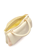 Women's Beige Straw Shoulder Bag | Derimod