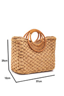Women's Beige Straw Handbag | Derimod