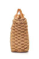 Women's Beige Straw Handbag | Derimod
