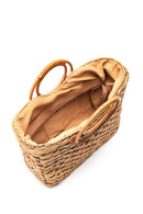 Women's Beige Straw Handbag | Derimod