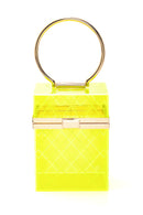 Women's Transparent Cube Clutch Bag | Derimod