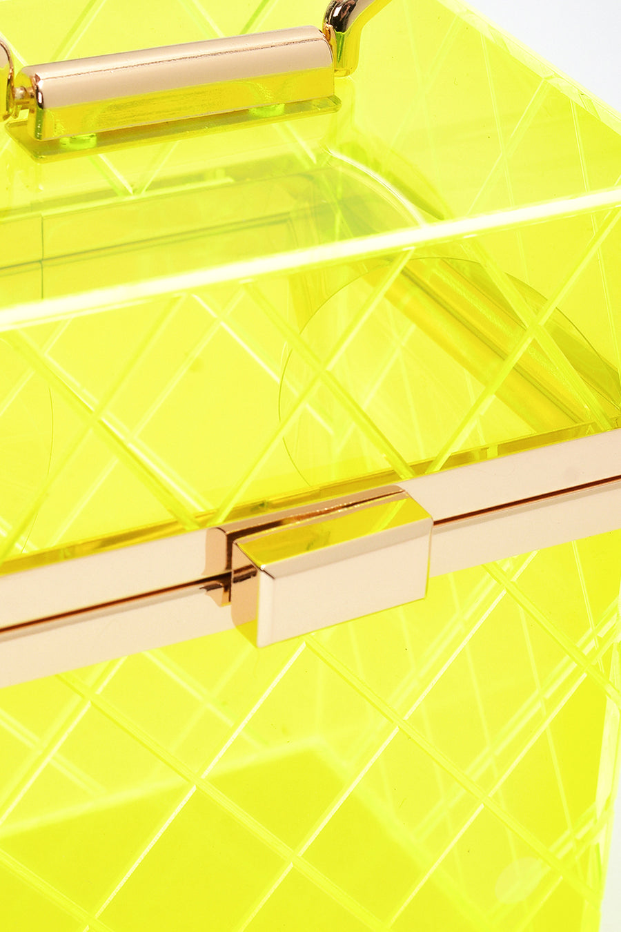 Women's Transparent Cube Clutch Bag