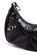 Women's Black Faux Leather Shoulder Bag | Derimod
