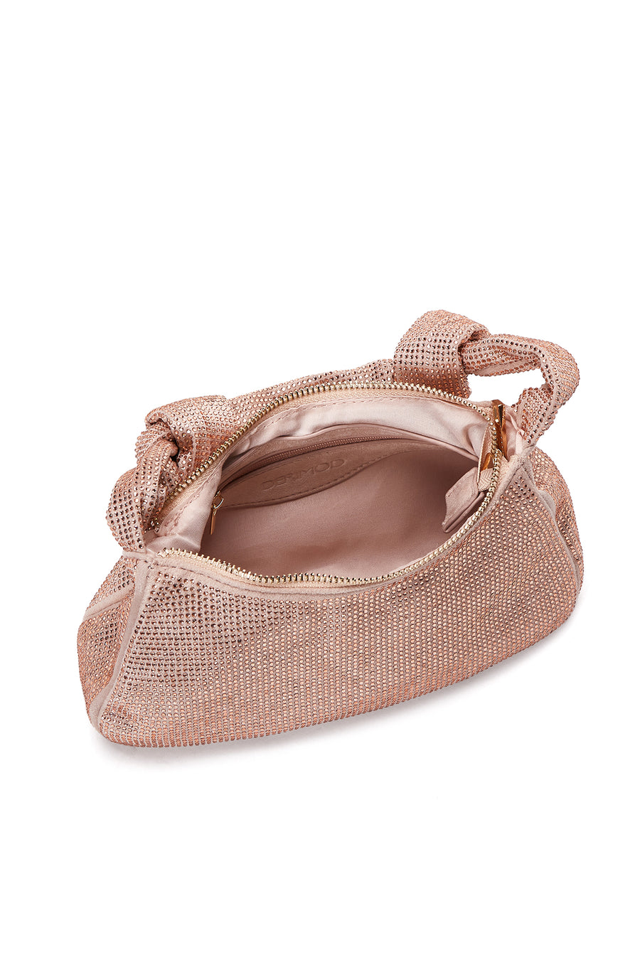 Women's Pink Gold Stone Handbag
