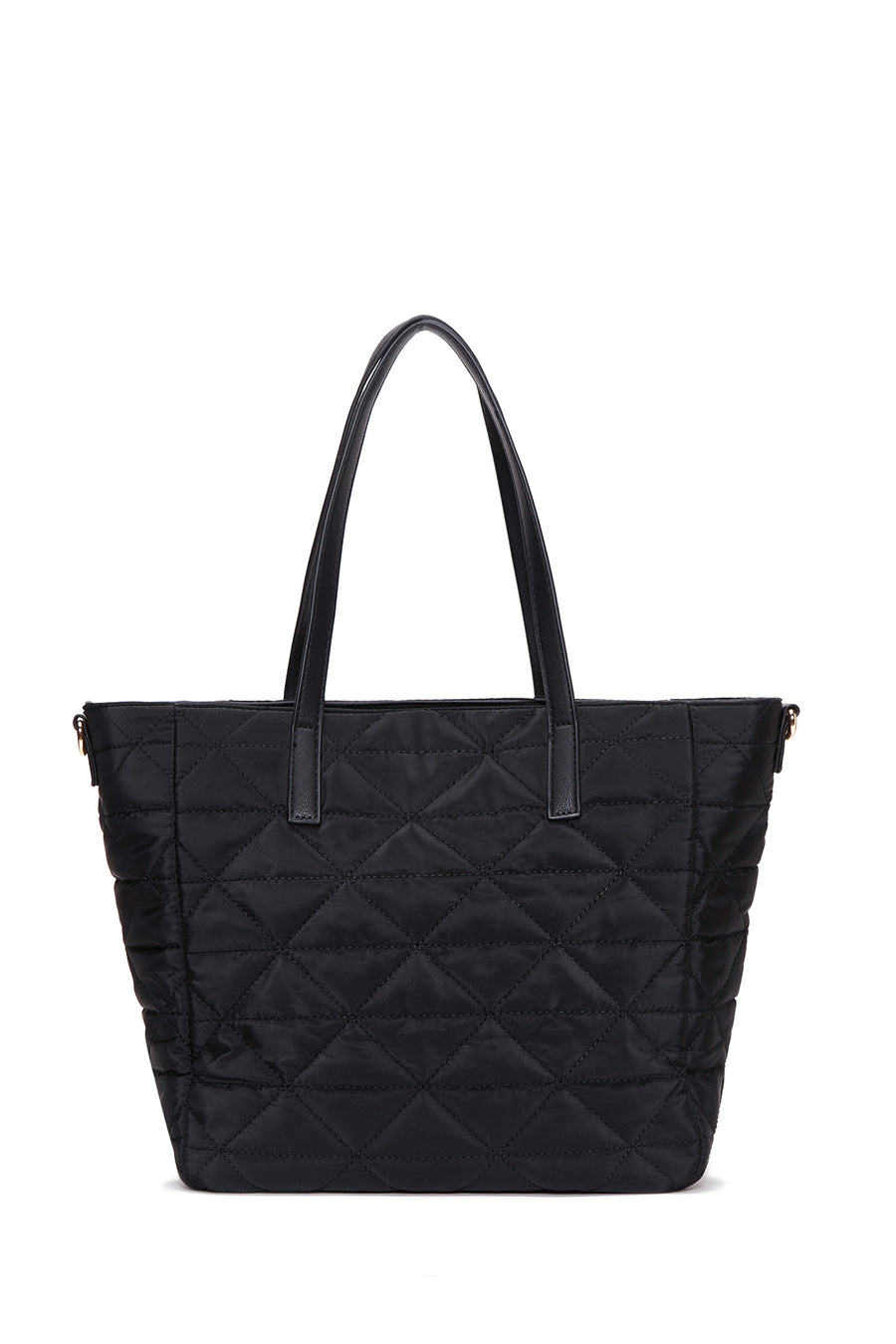 Women's Black Fabric Shoulder Bag