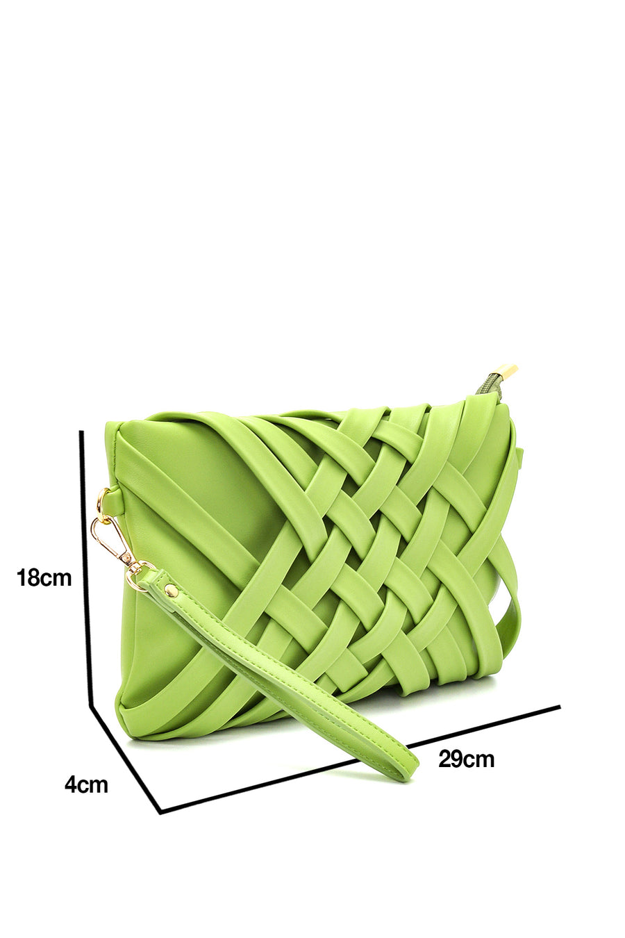 Women's Green Braided Portfolio