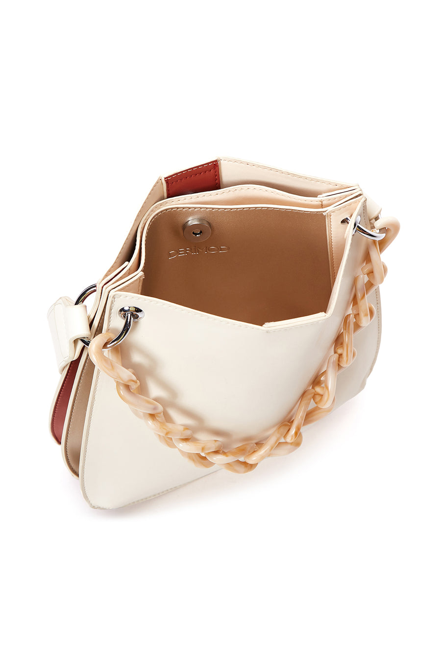 Women's Beige Double Color Shoulder Bag