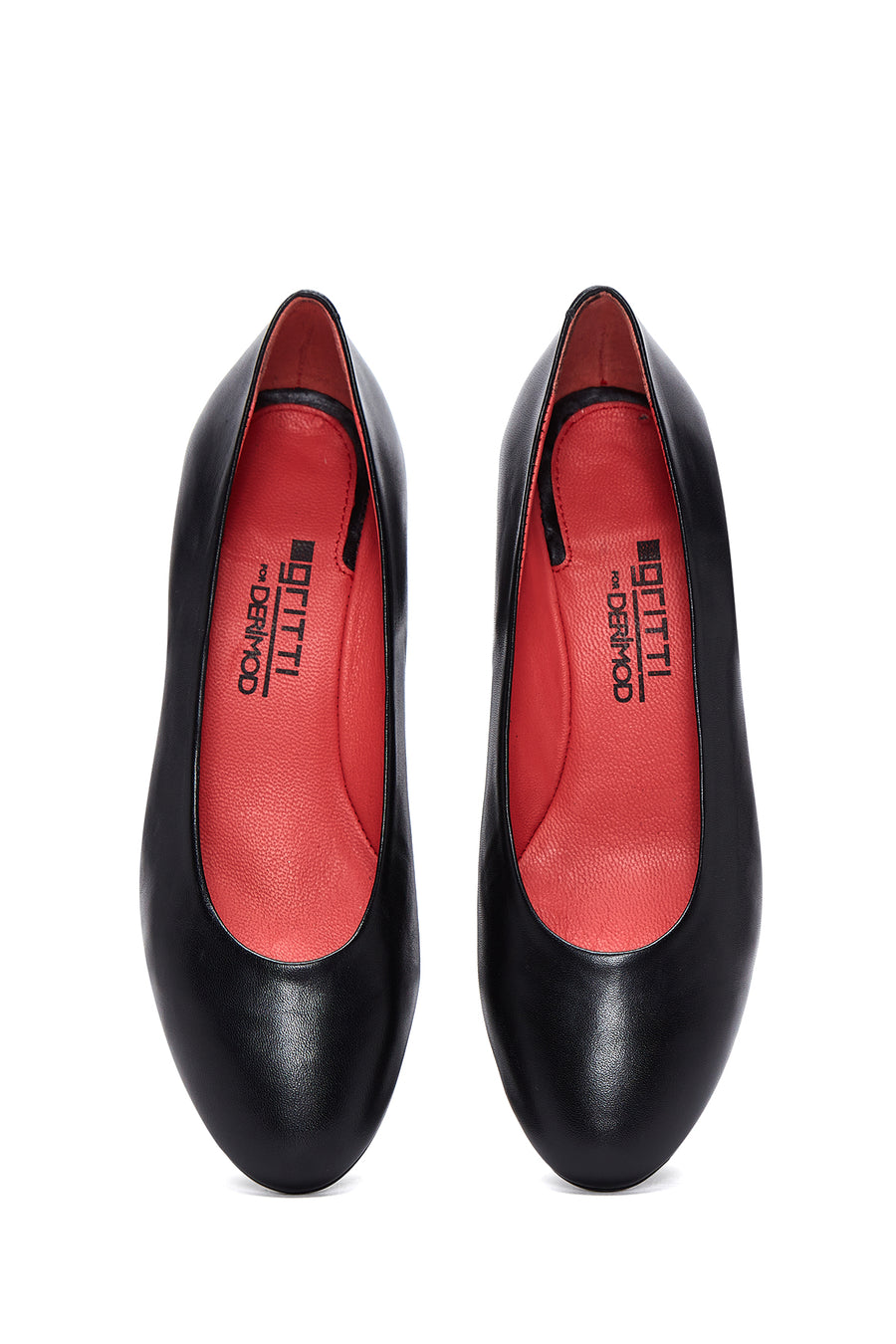 Derimod Gritti Women's Black Heeled Leather Shoes