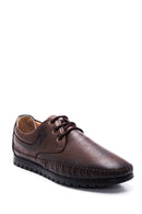 Men's Leather Perforated Shoes | Derimod