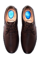 Men's Leather Perforated Shoes | Derimod