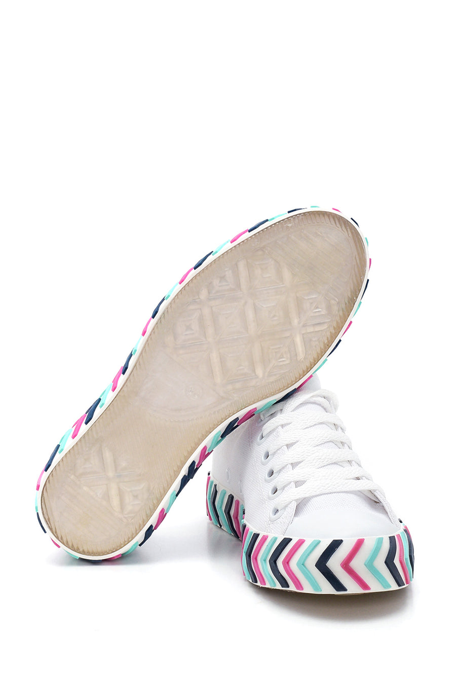 Kadın Renkli Tabanlı Sneaker