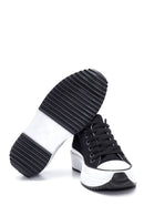 Kadın Siyah Kalın Tabanlı Kumaş Sneaker | Derimod