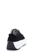 Kadın Siyah Kalın Tabanlı Kumaş Sneaker | Derimod