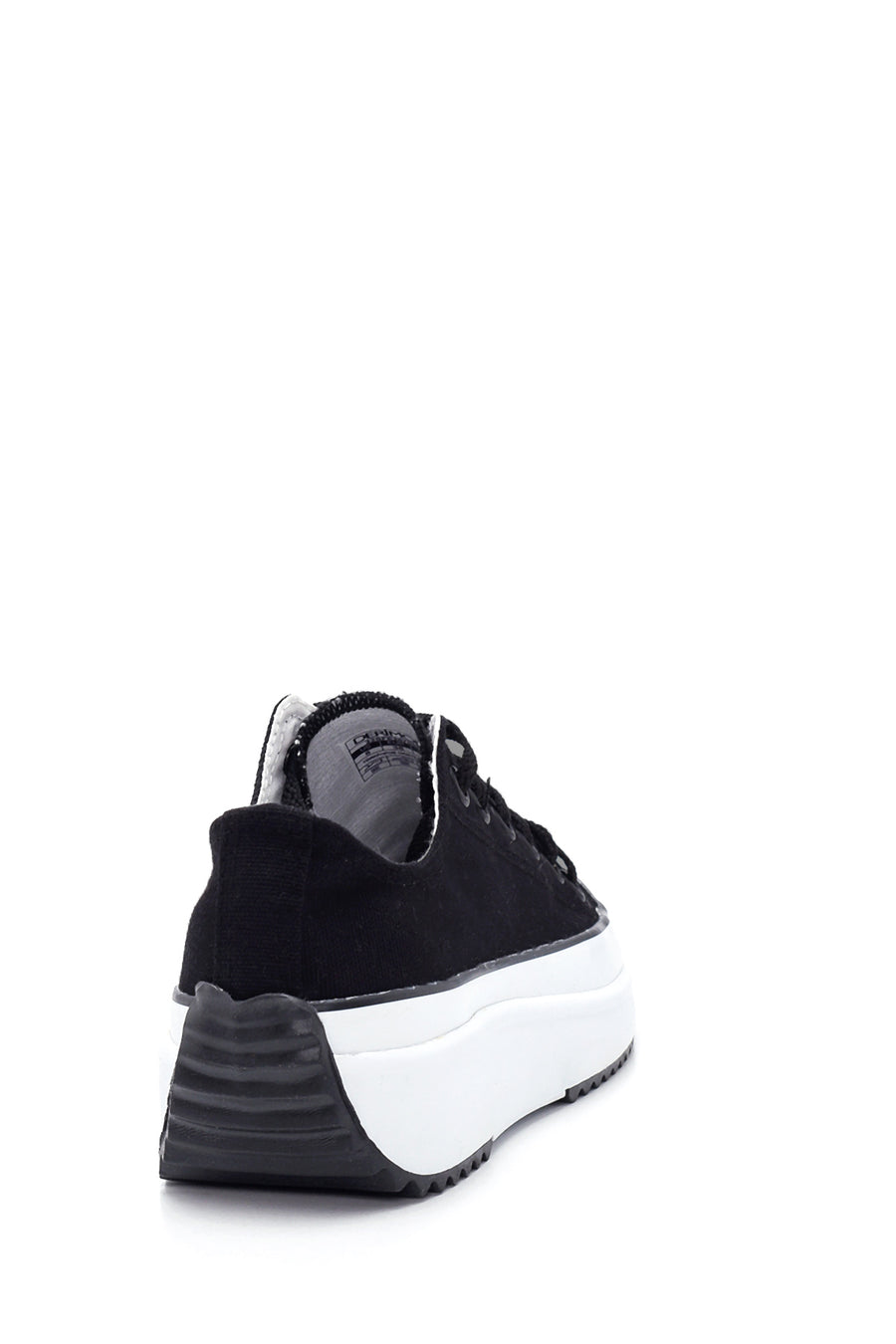 Kadın Siyah Kalın Tabanlı Kumaş Sneaker
