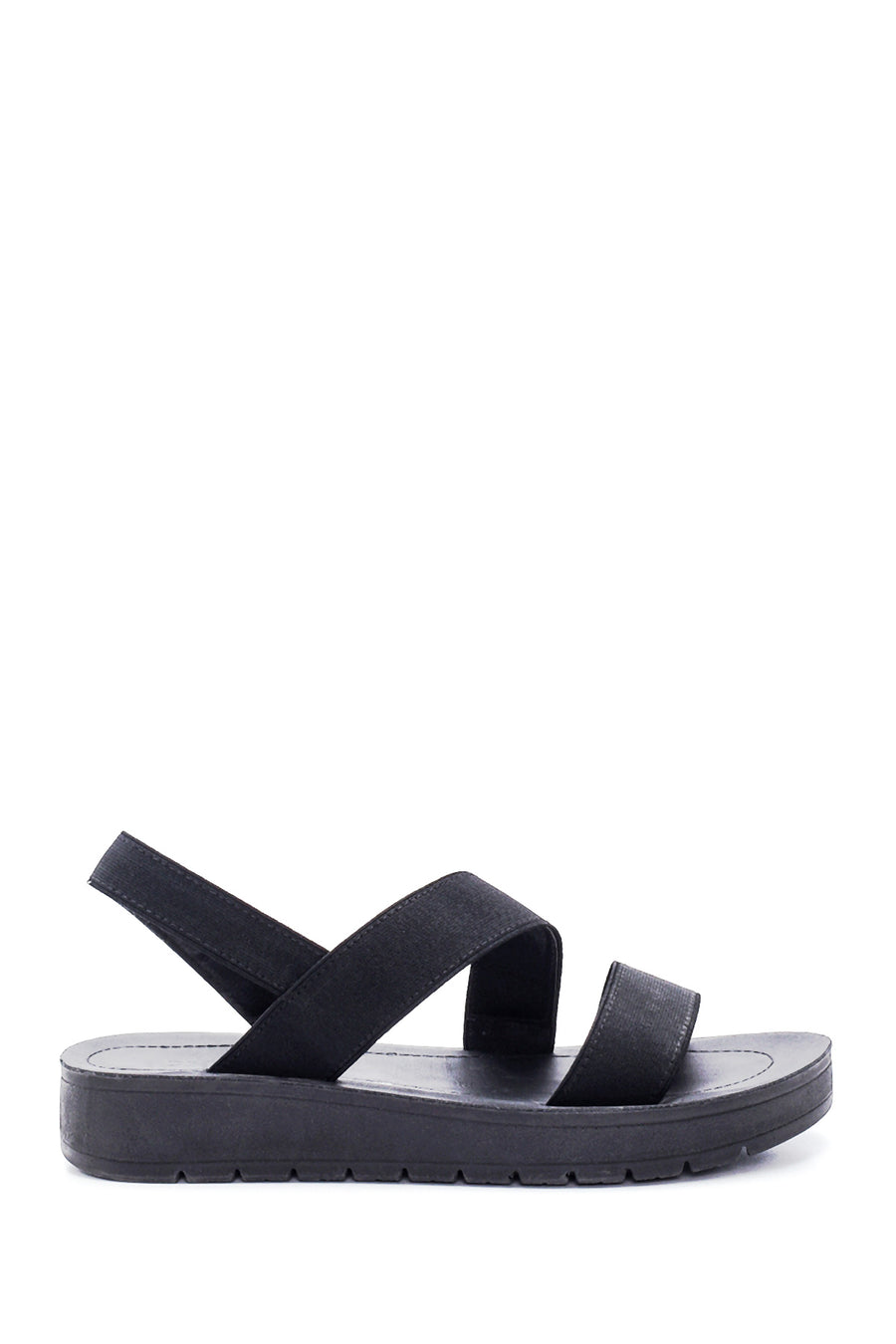 Kadın Siyah Casual Düz Sandalet 22SFE46306F | Derimod