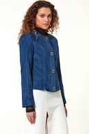Luna Women's Suede Leather Jacket | Derimod