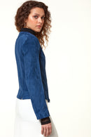 Luna Women's Suede Leather Jacket | Derimod