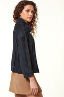 Anetta Women's Suede Leather Jacket | Derimod