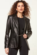Gısele Women's Leather Jacket | Derimod