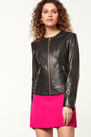 Florence Women's Leather Jacket | Derimod