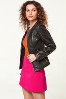 Florence Women's Leather Jacket | Derimod