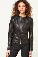 Bella Women's Leather Jacket | Derimod