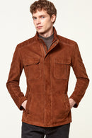 Alves Men's Suede Leather Jacket | Derimod