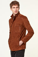 Alves Men's Suede Leather Jacket | Derimod