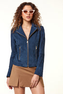 Lara Women's Suede Leather Jacket | Derimod