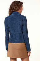 Lara Women's Suede Leather Jacket | Derimod