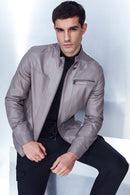 Felibe Men's Mink Leather Jacket | Derimod