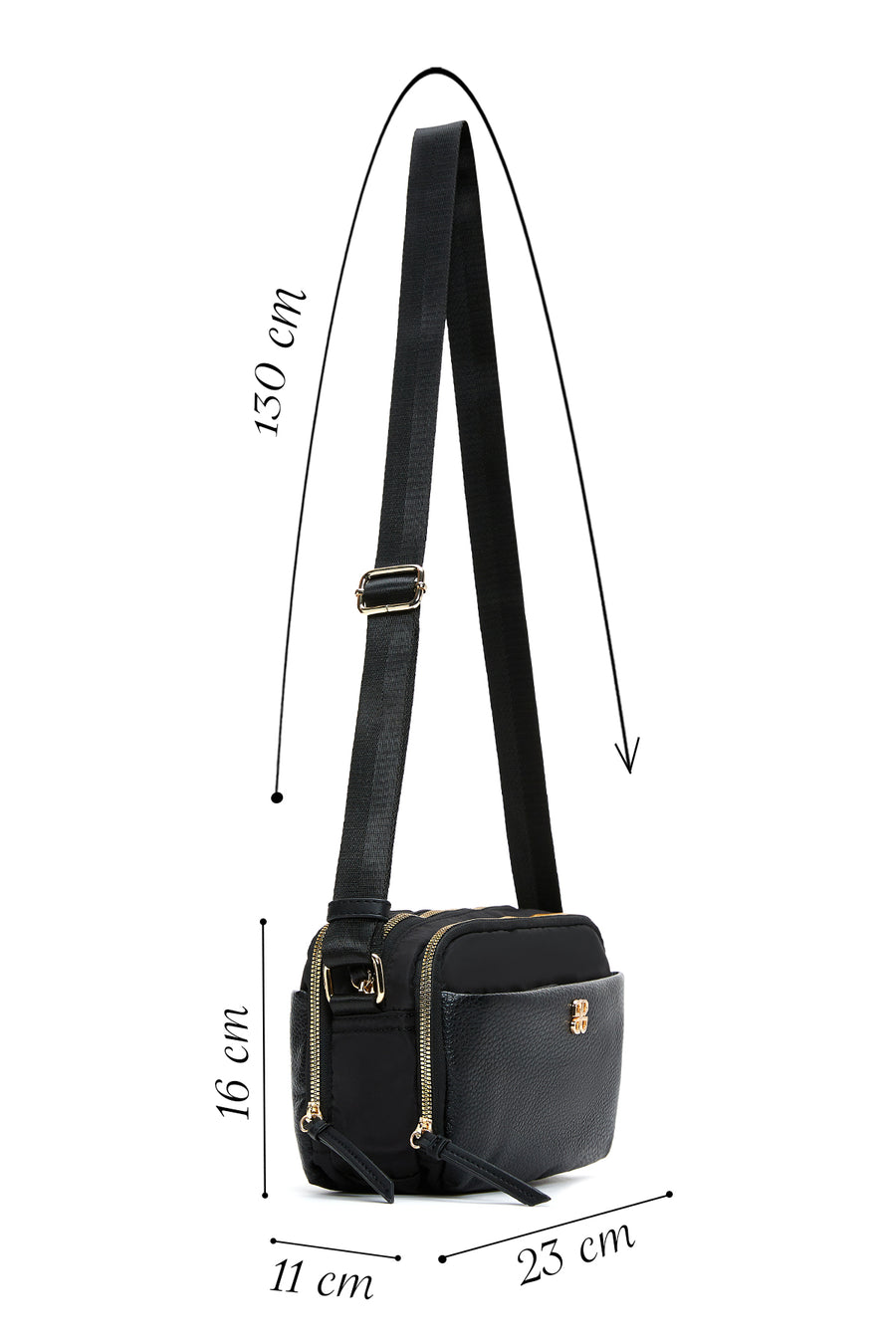 Women's Black Crossbody Bag