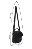 Men's Black Messenger Bag | Derimod