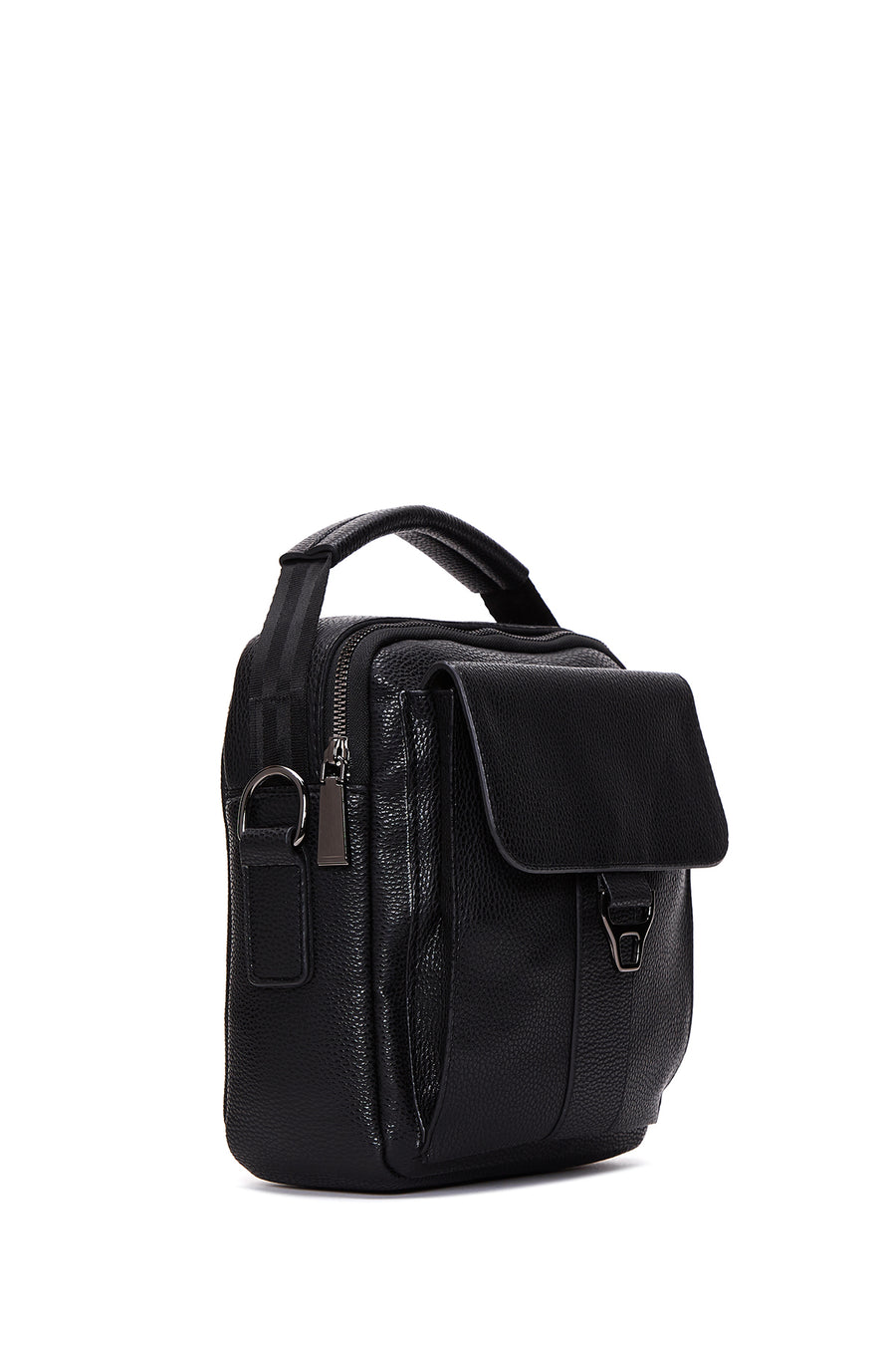 Men's Black Messenger Bag